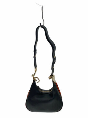 Gucci Attache Leather Shoulder Bag Black